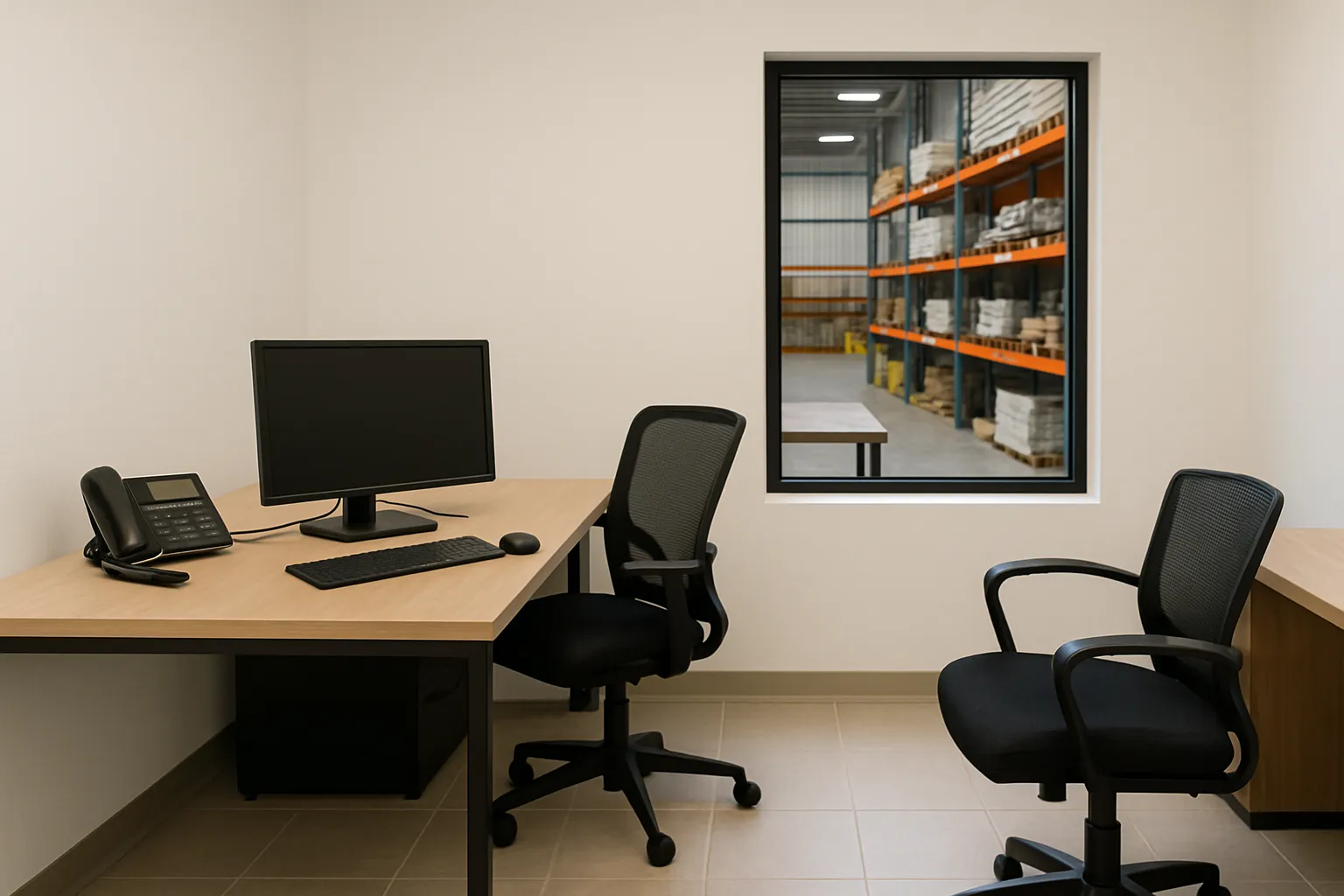 Professional warehouse cleaning at Build.com facility